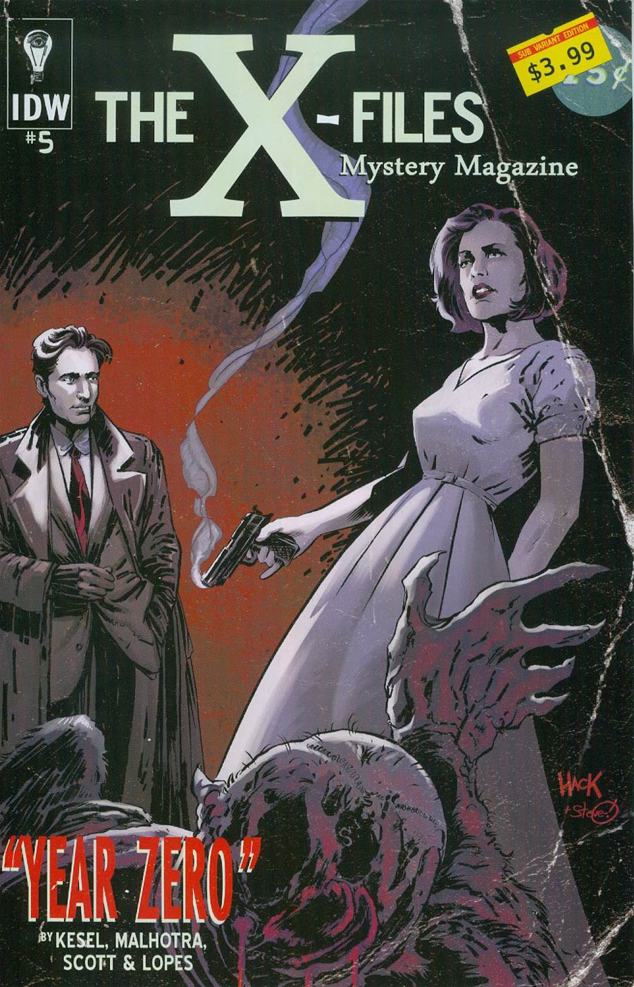 X-Files Year Zero #5 Cover B Variant Robert Hack Subscription Cover