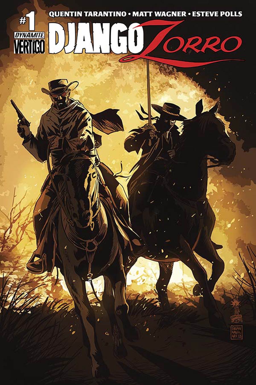 Django Zorro #1 Cover B Variant Francesco Francavilla Cover