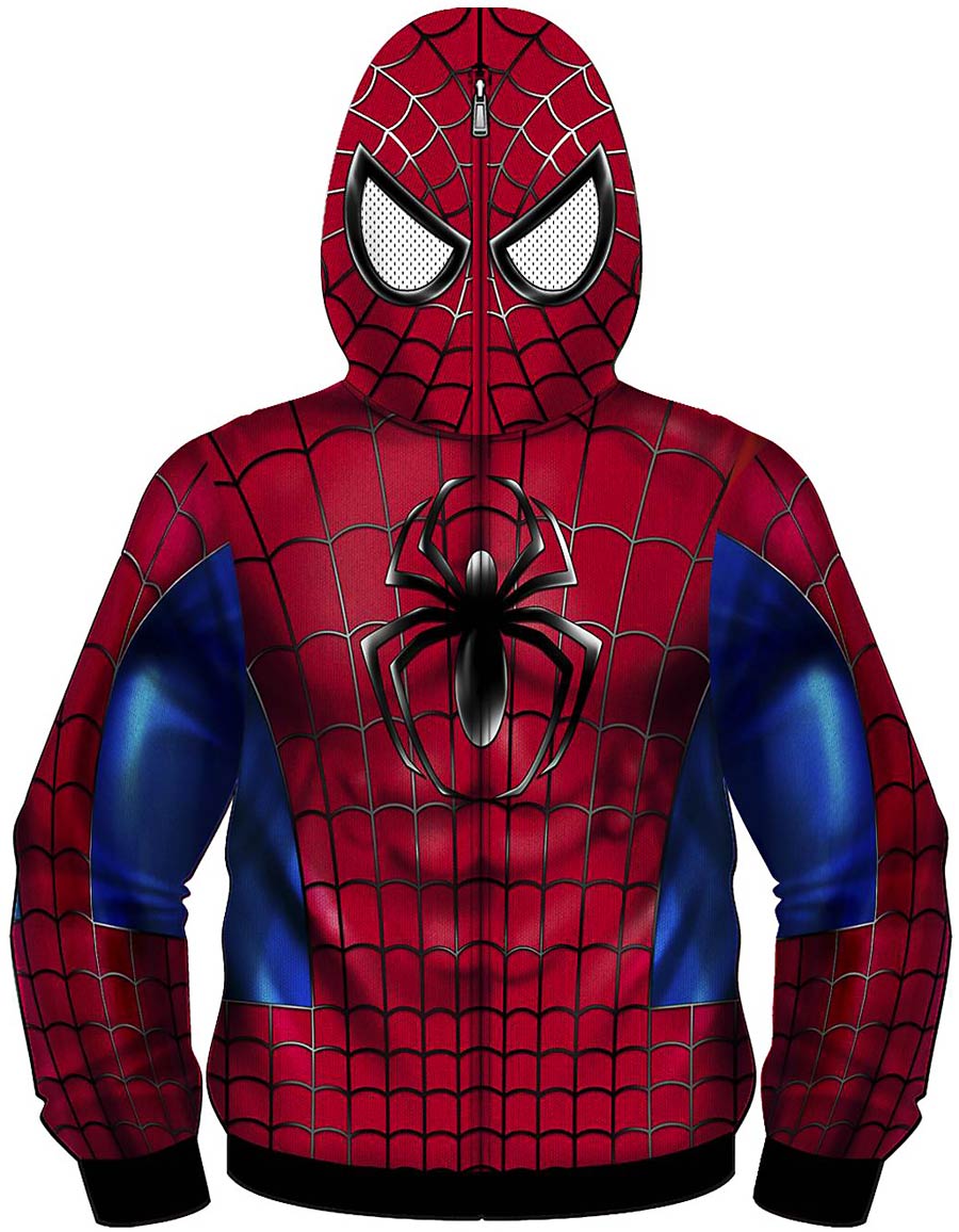 Spider-Man Real Classic Sublimation Costume Hoodie XX-Large