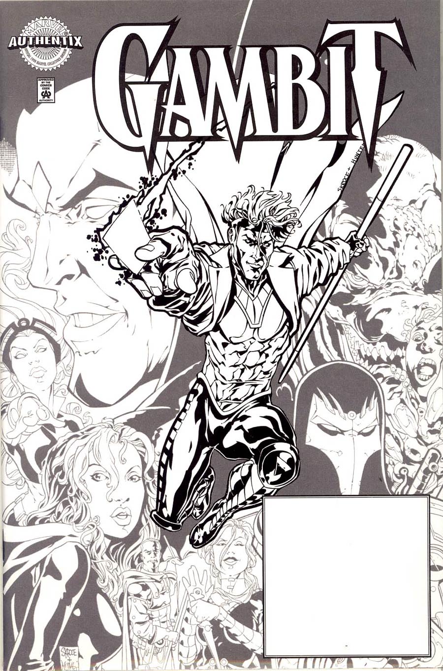 Gambit Vol 3 #1 Cover G DF Marvel Authentix Limited Edition Sketch Cover