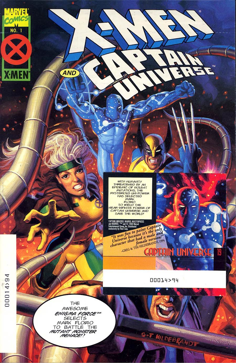 X-Men and Captain Universe Sleeping Giants #1 Male Card