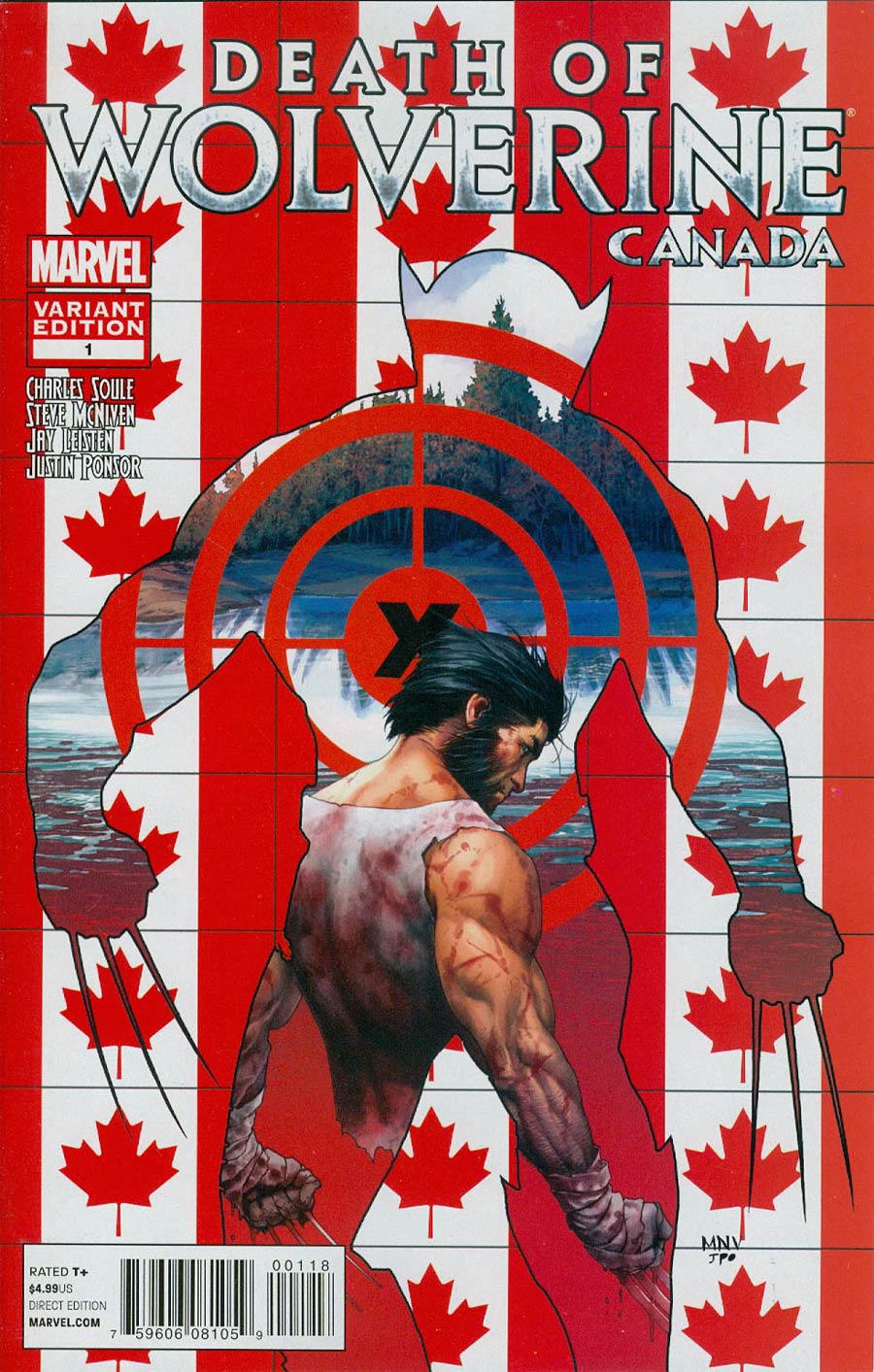 Death Of Wolverine #1 Cover E Variant Steve McNiven Canada Cover