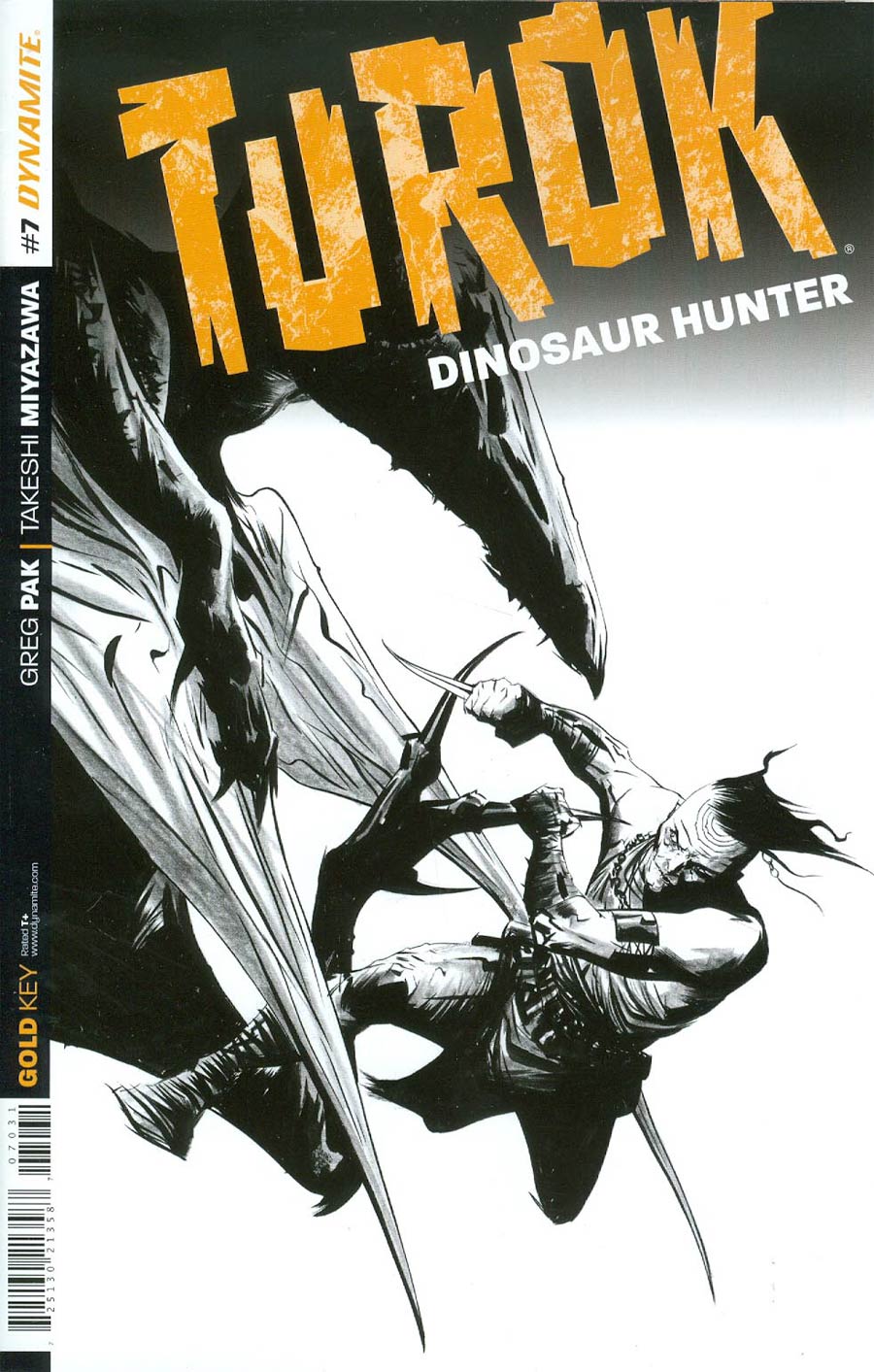 Turok Dinosaur Hunter Vol 2 #7 Cover D Incentive Jae Lee Black & White Cover