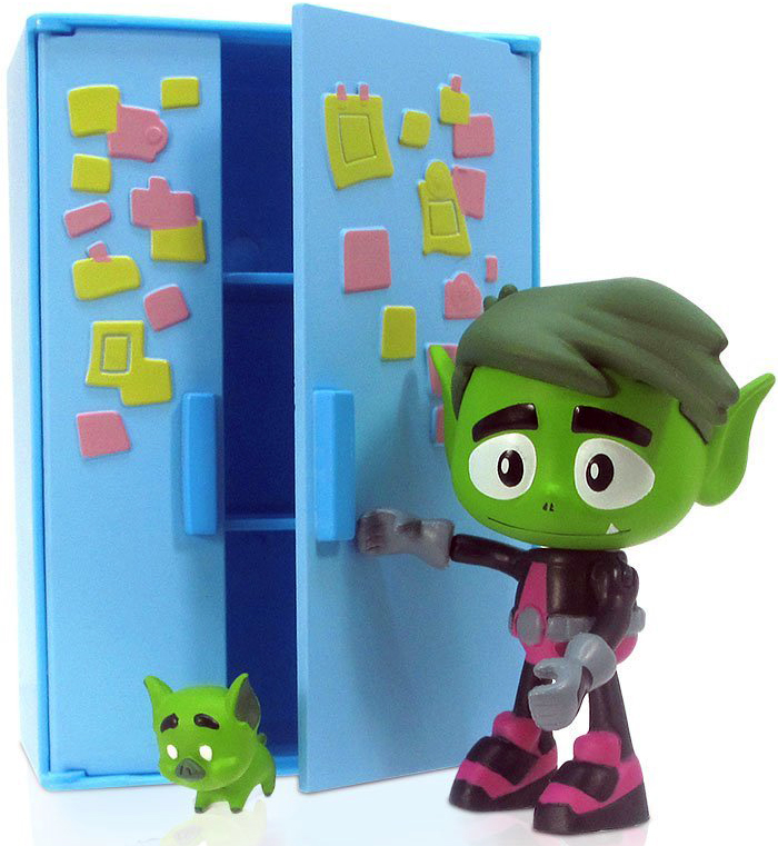 Teen Titans Go 3-Inch Action Figure Assortment - Beast Boy With Fridge That Opens