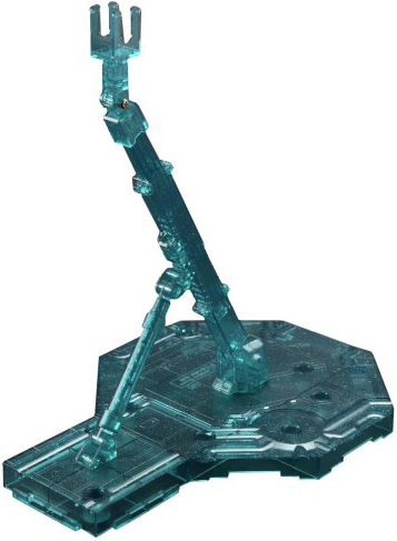 Gundam Display Stand - Action Base 1 For 1/144 & 1/100 Kits - Sparkle Clear Green