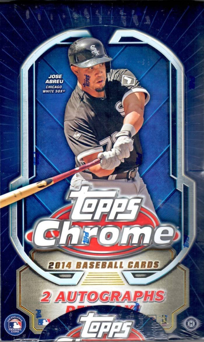 Topps 2014 Chrome Baseball Trading Cards Pack