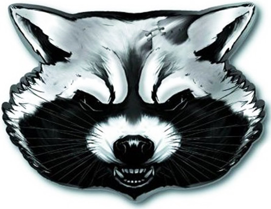 Guardians Of The Galaxy Pewter Lapel Pin - Rocket Raccoon Head