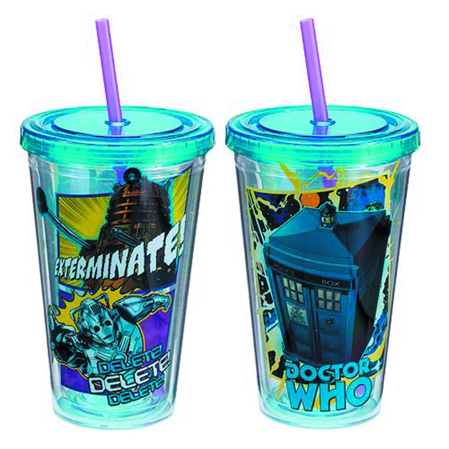 Doctor Who 16-Ounce Plastic Travel Mug