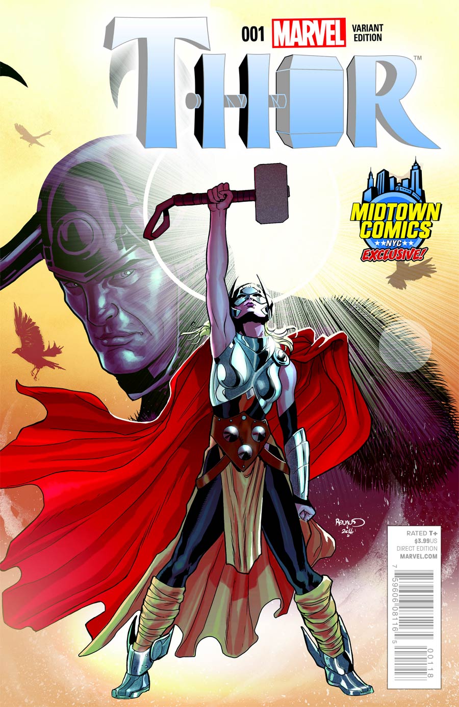 Thor Vol 4 #1 Cover B Midtown Exclusive Paul Renaud Variant Cover