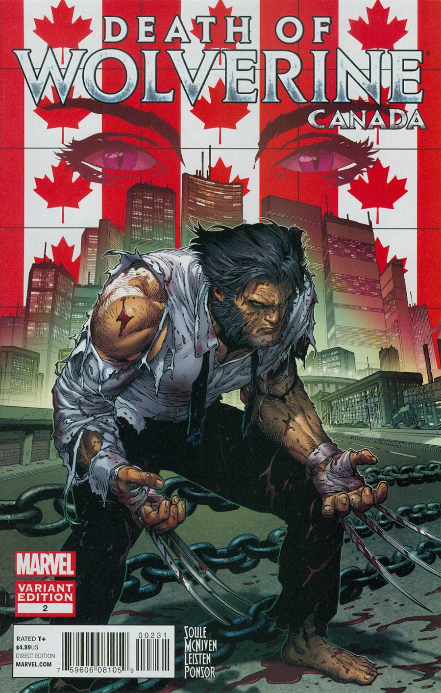 Death Of Wolverine #2 Cover C Variant Steve McNiven Canada Cover