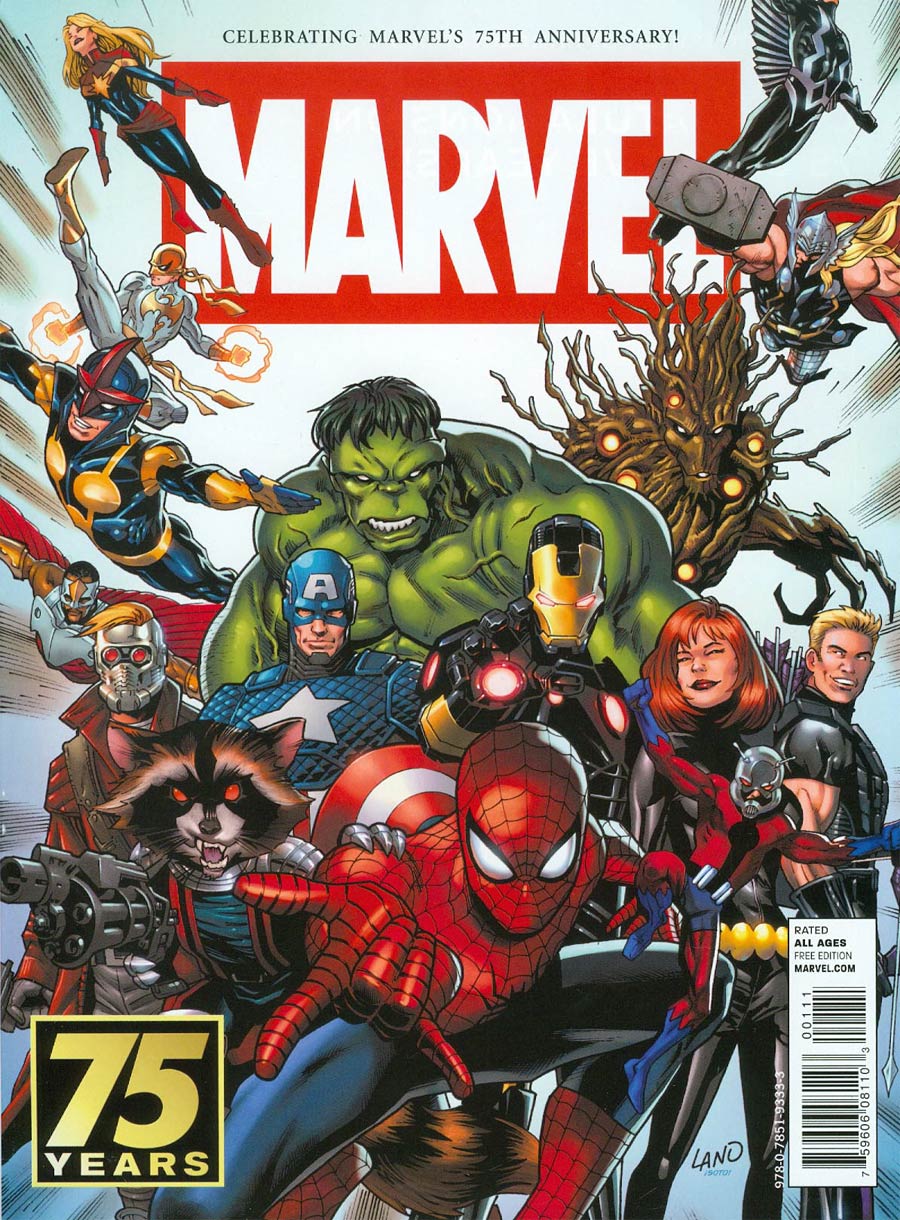 Marvel 75th Anniversary Magazine Special #1 Cover A Greg Land Marvel Universe Cover