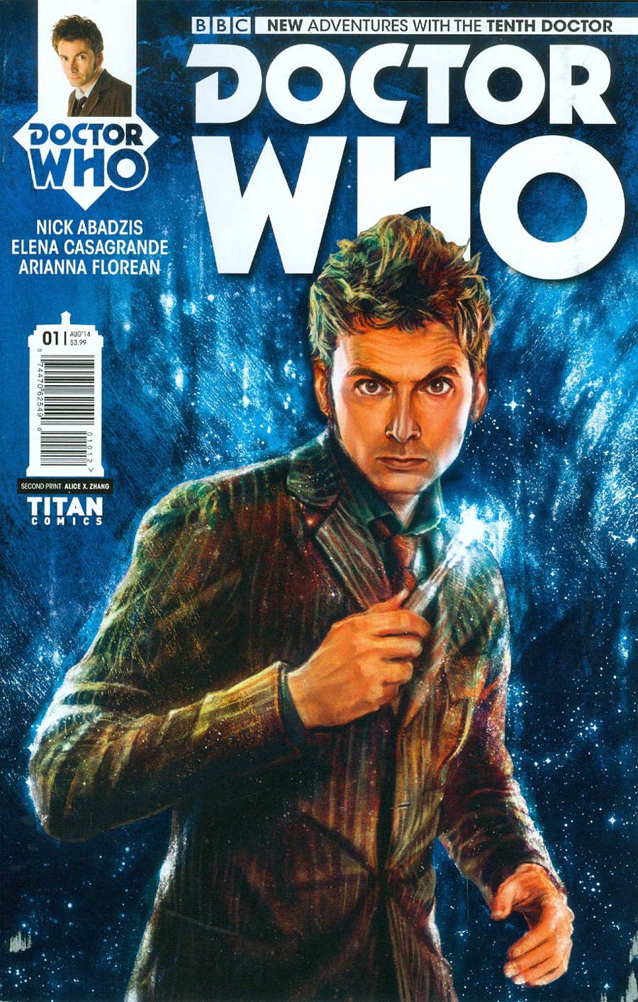 Doctor Who 10th Doctor #1 Cover K 2nd Ptg Alice X Zhang Variant Cover