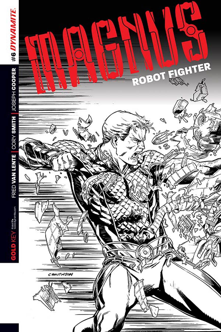 Magnus Robot Fighter Vol 4 #6 Cover D Incentive Cory Smith Black & White Cover