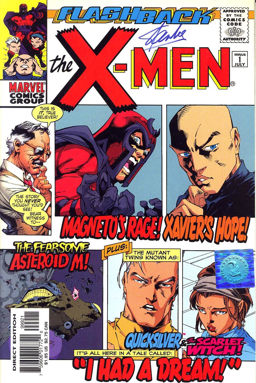 X-Men Vol 1 #-1 Flashback Cover C Signed Stan Lee American Entertainment