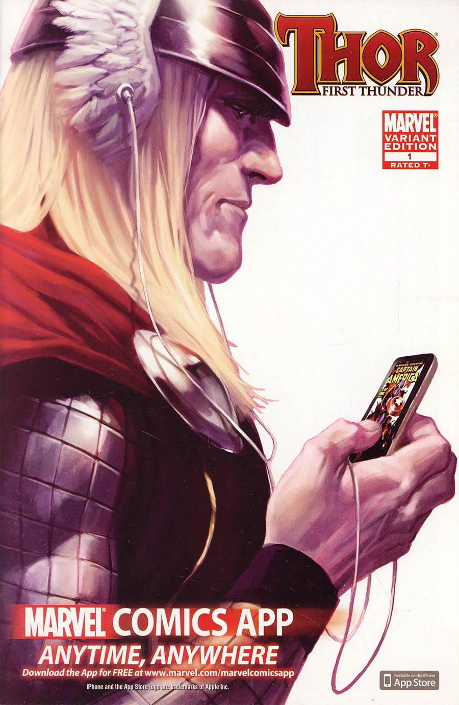 Thor First Thunder #1 Cover B Variant Marvel App Cover