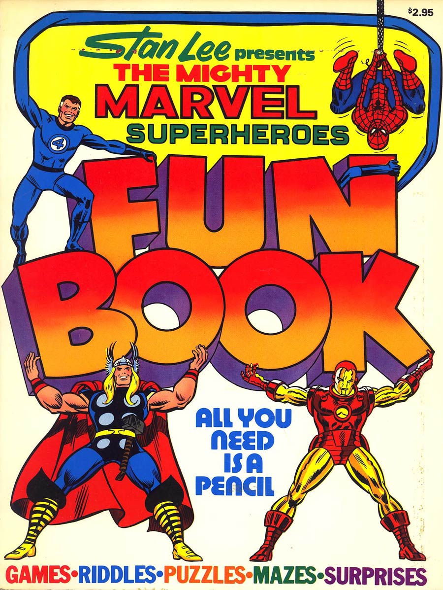Stan Lee Presents The Mighty Marvel Superheroes Fun Book #1 1st Ptg