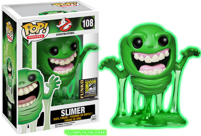POP Movies 108 Ghostbusters Slimer Glow-In-The-Dark SDCC 2014 Exclusive Vinyl Figure