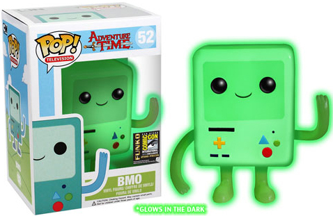 POP Television 52 Adventure Time BMO Glow-In-The-Dark SDCC 2014 Exclusive Vinyl Figure