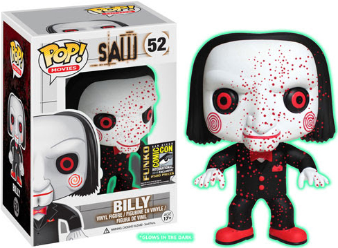 POP Movies 52 Saw Billy Bloody Glow-In-The-Dark SDCC 2014 Exclusive Vinyl Figure