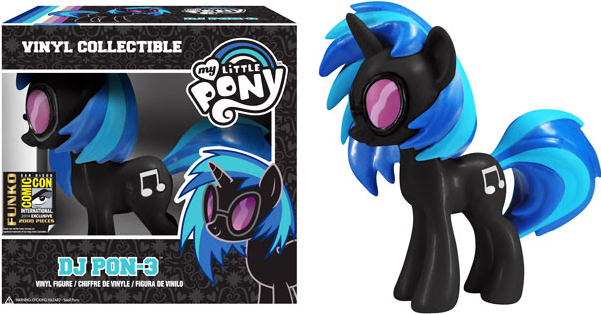 My Little Pony Black DJ Pon-3 SDCC 2014 Exclusive Vinyl Figure