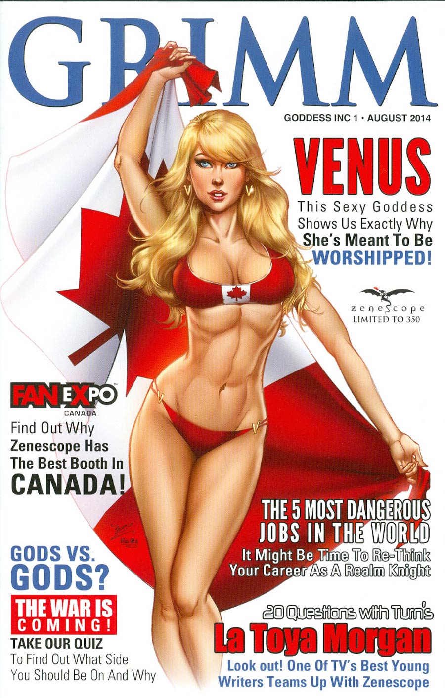 Grimm Fairy Tales Presents Goddess Inc #1 Cover E Canada Fan Expo Exclusive Michael Dooney Variant Cover