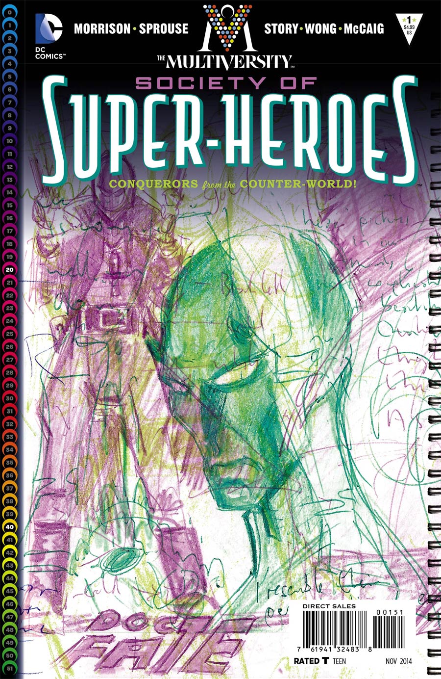 Multiversity Society Of Super-Heroes Conquerors Of The Counter-World #1 Cover E Incentive Grant Morrison Variant Cover