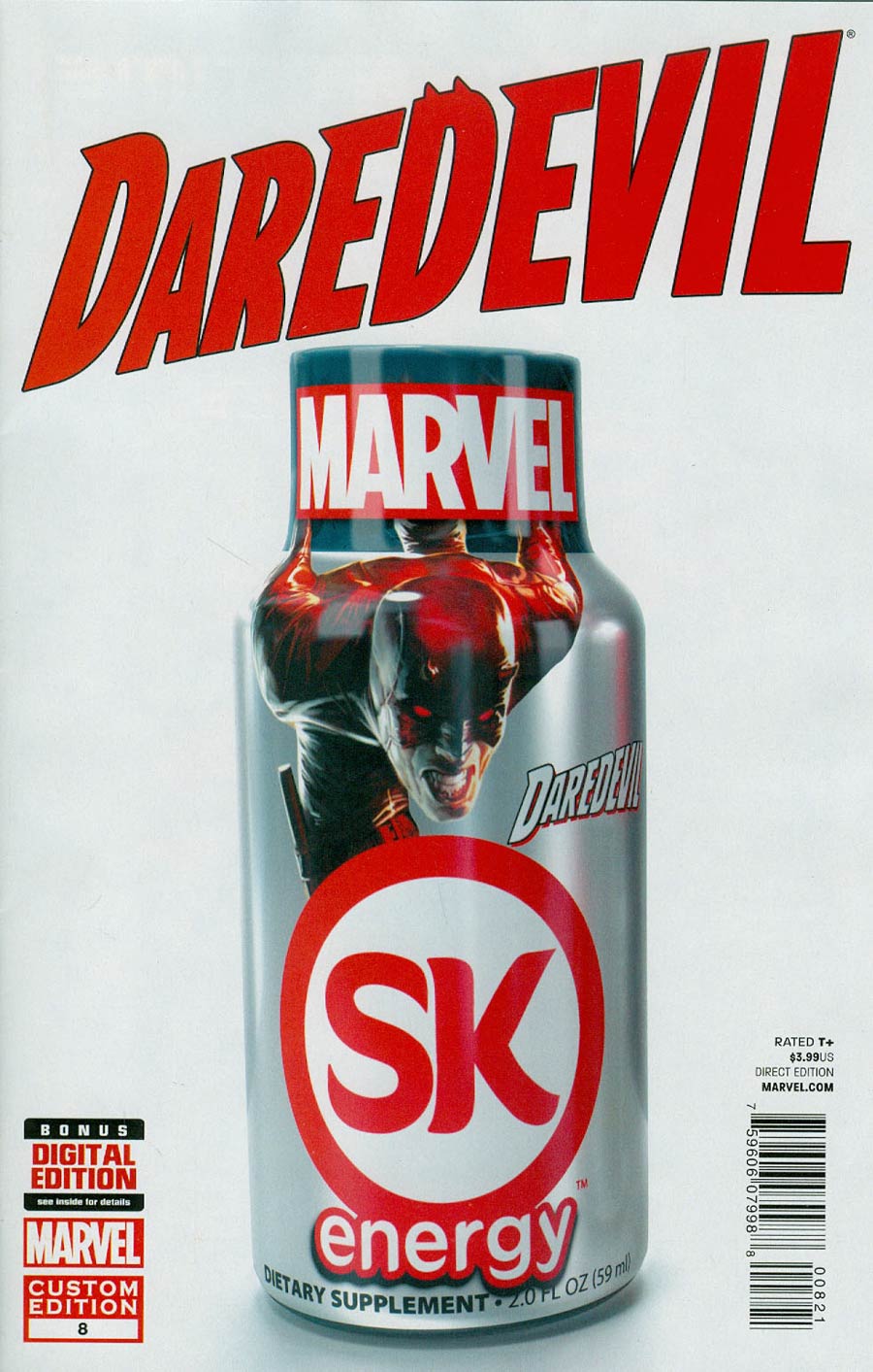 Daredevil Vol 4 #8 Cover B Incentive Custom SK Energy Variant Cover