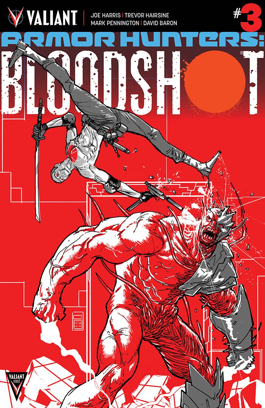 Armor Hunters Bloodshot #3 Cover C Incentive Riley Rossmo Variant Cover (Armor Hunters Tie-In)