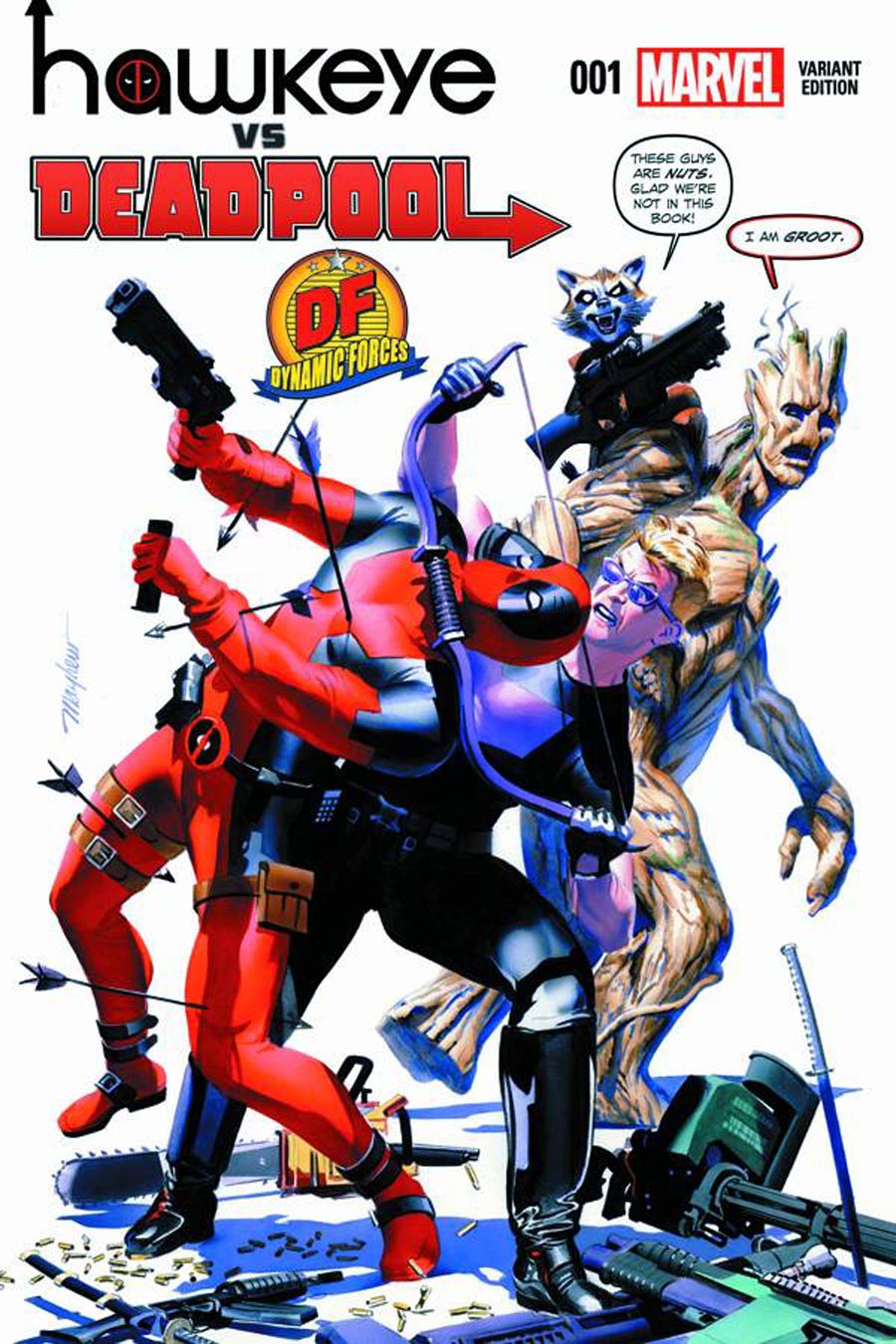 Hawkeye vs Deadpool #1 Cover D DF Exclusive Mike Mayhew Variant Cover
