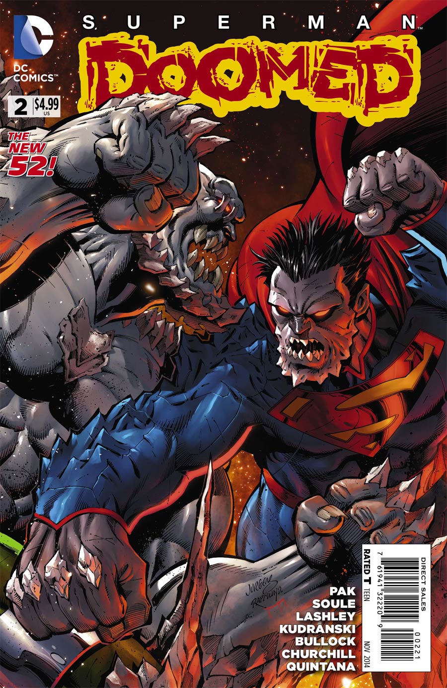 Superman Doomed #2 Cover B Incentive Dan Jurgens Variant Cover