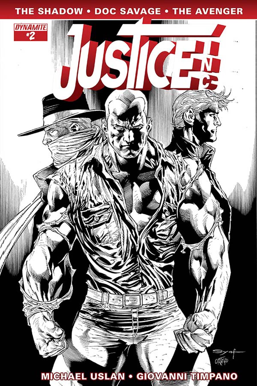 Justice Inc Vol 3 #2 Cover F Incentive Ardian Syaf Black & White Cover