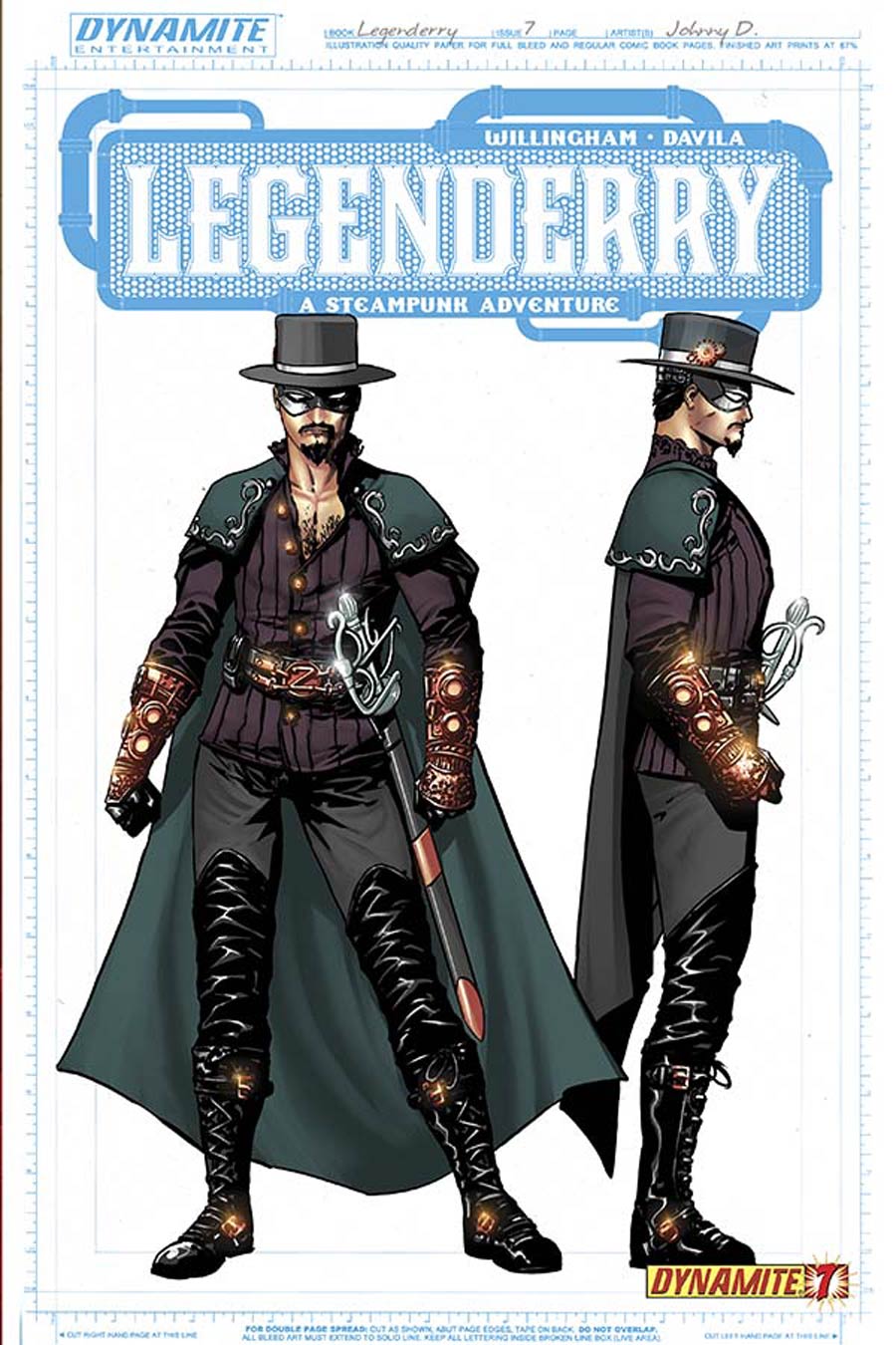 Legenderry A Steampunk Adventure #7 Cover B Incentive Zorro Concept Art Variant Cover