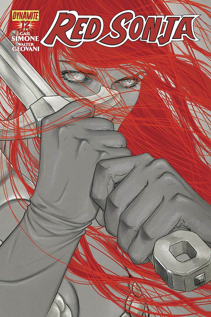 Red Sonja Vol 5 #12 Cover D Incentive Jenny Frison Black & White Cover