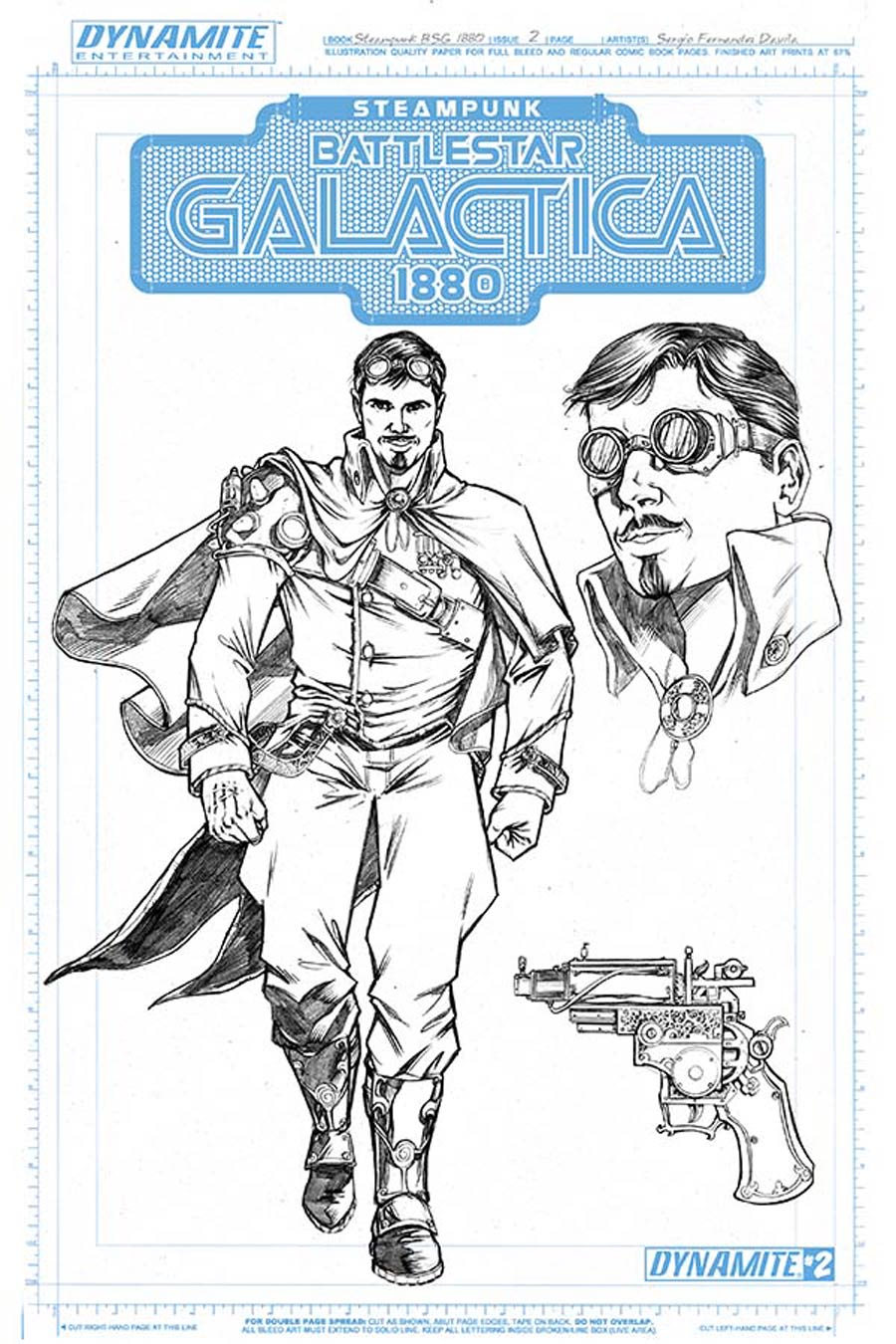 Steampunk Battlestar Galactica 1880 #2 Cover C Incentive Apollo Concept Art Variant Cover