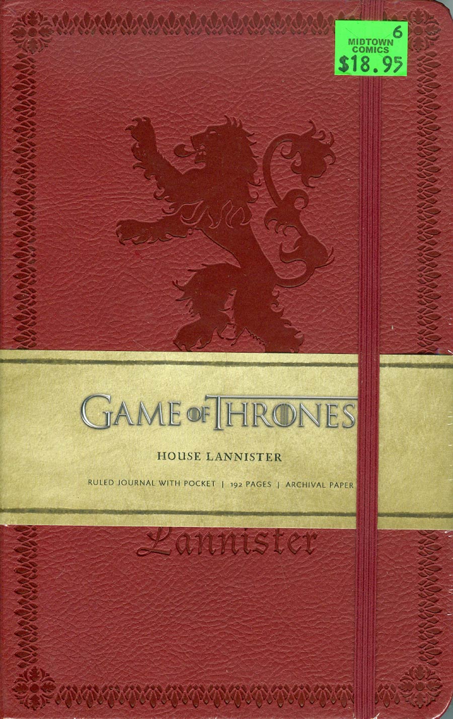 Game Of Thrones Journal Ruled House Lannister HC