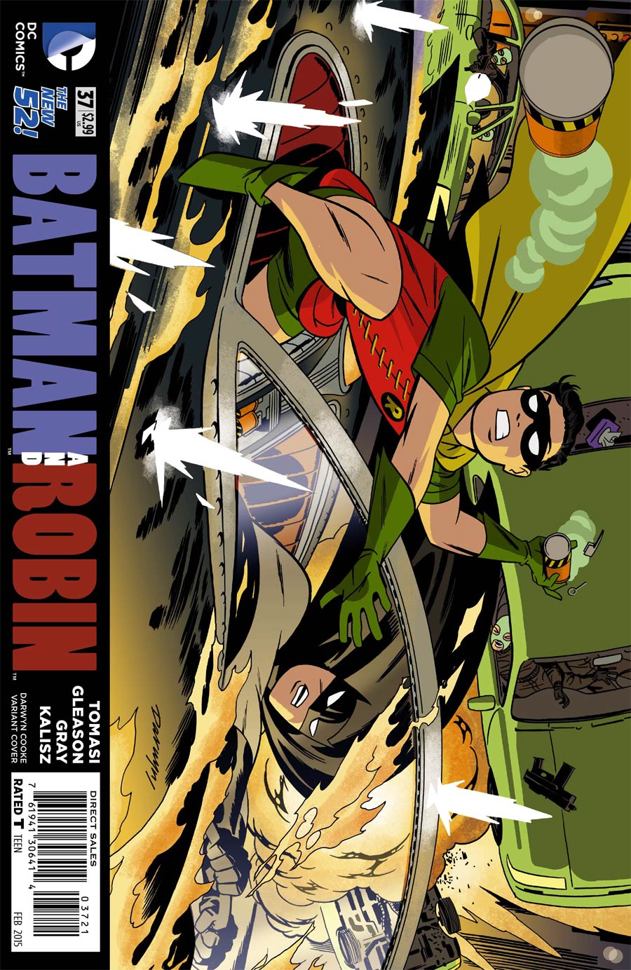 Batman And Robin Vol 2 #37 Cover B Variant Darwyn Cooke Cover (Robin Rises Tie-In)