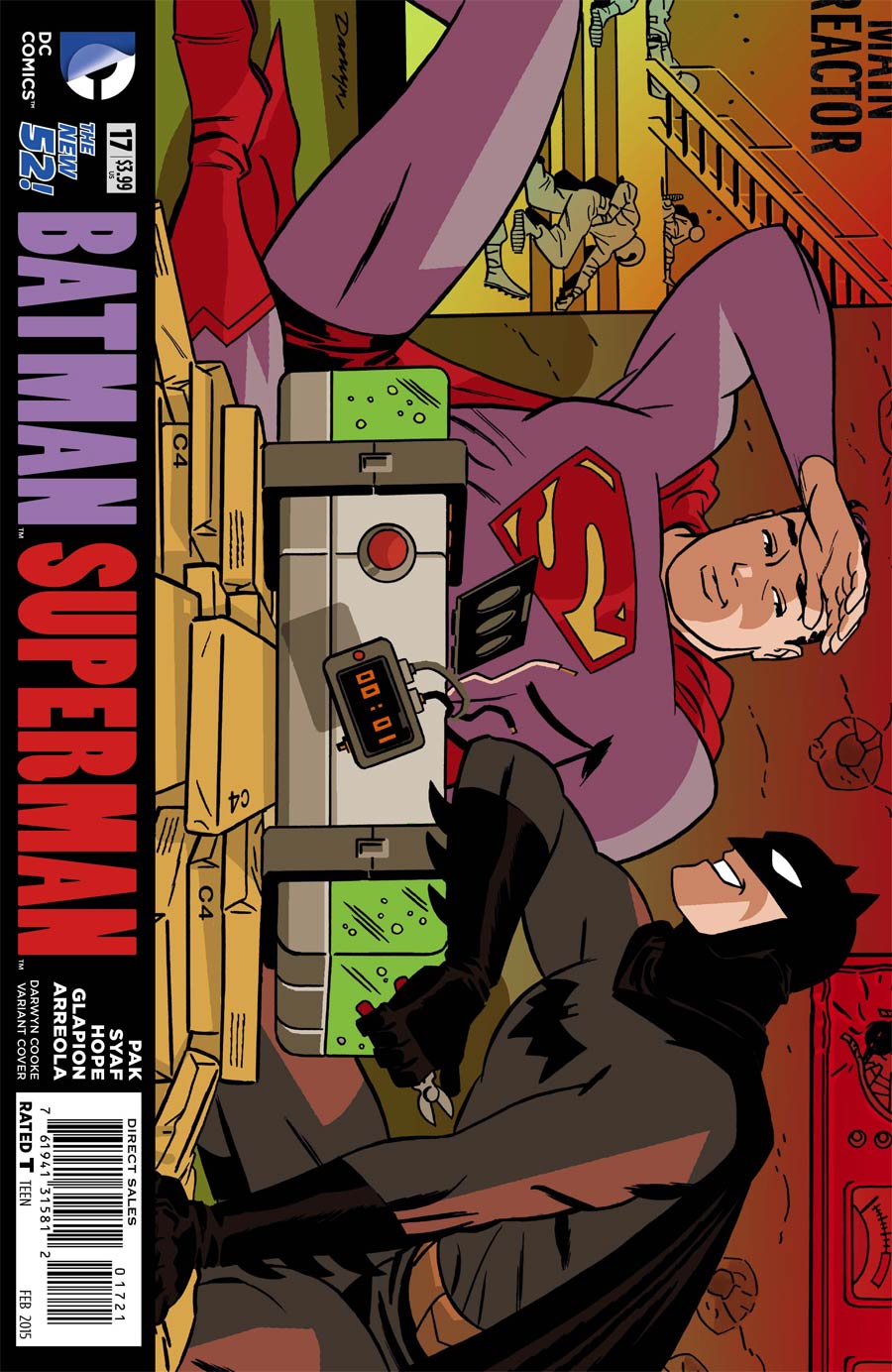 Batman Superman #17 Cover B Variant Darwyn Cooke Cover