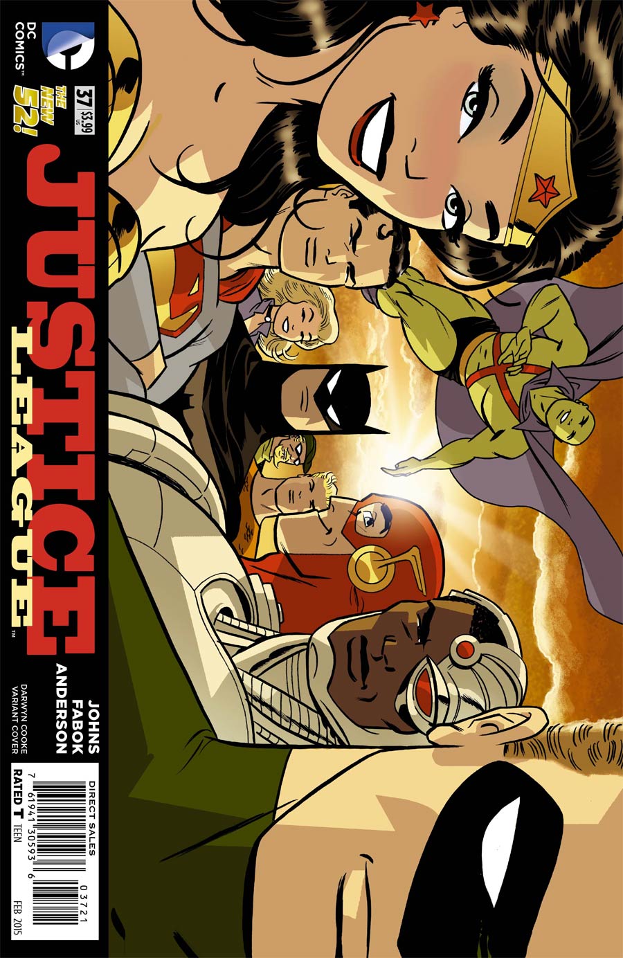 Justice League Vol 2 #37 Cover B Variant Darwyn Cooke Cover