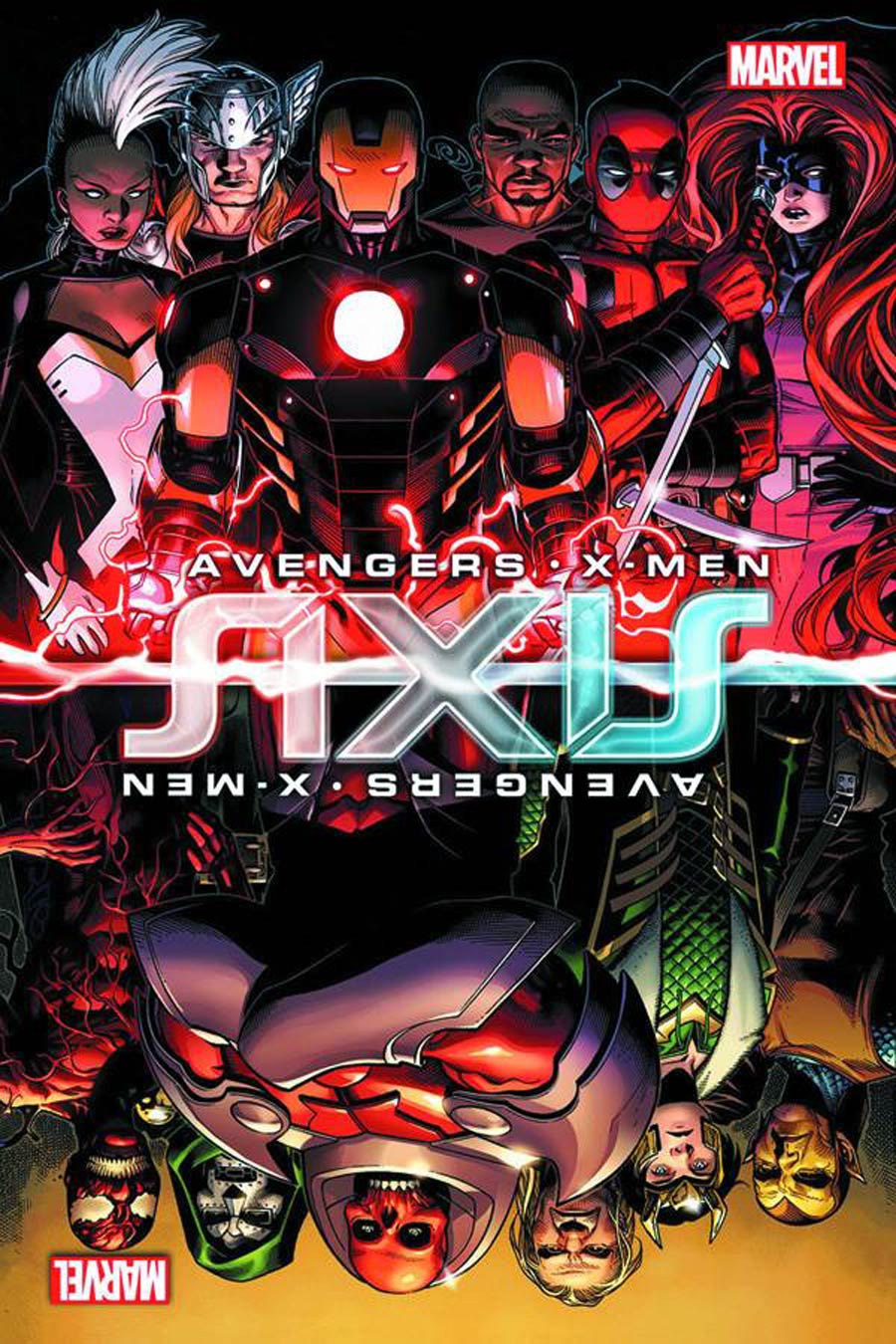 Avengers & X-Men AXIS #1 Cover M DF Exclusive Gold Signature Series Signed By Stan Lee