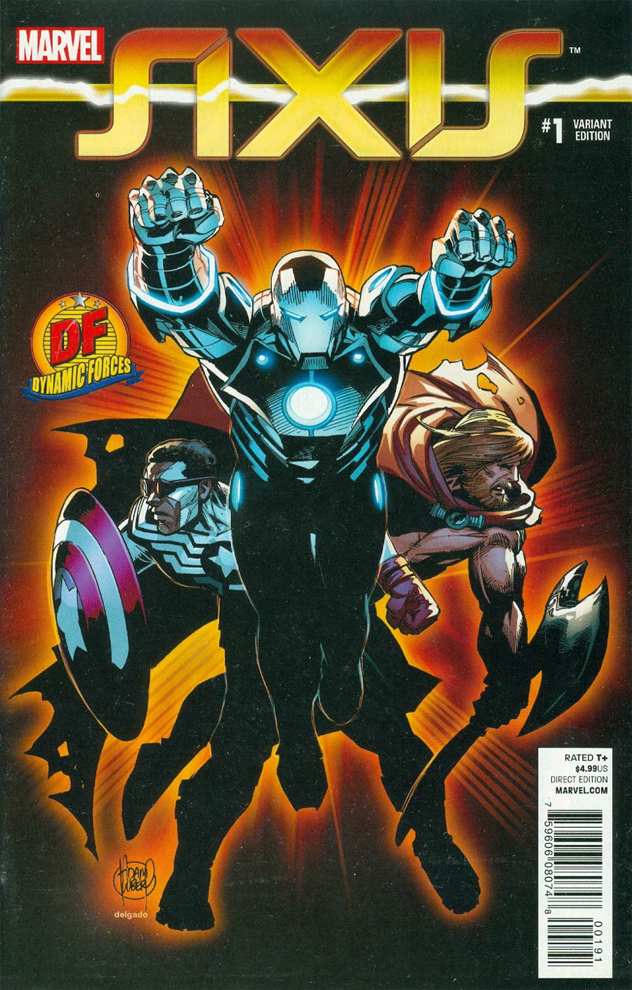 Avengers & X-Men AXIS #1 Cover K DF Exclusive Adam Kubert Variant Cover