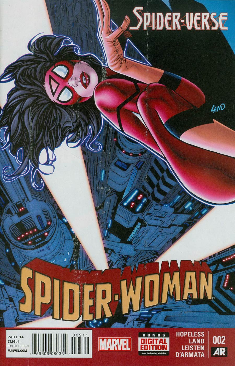 Spider-Woman Vol 5 #2 Cover A 1st Ptg Regular Greg Land Cover (Spider-Verse Tie-In)