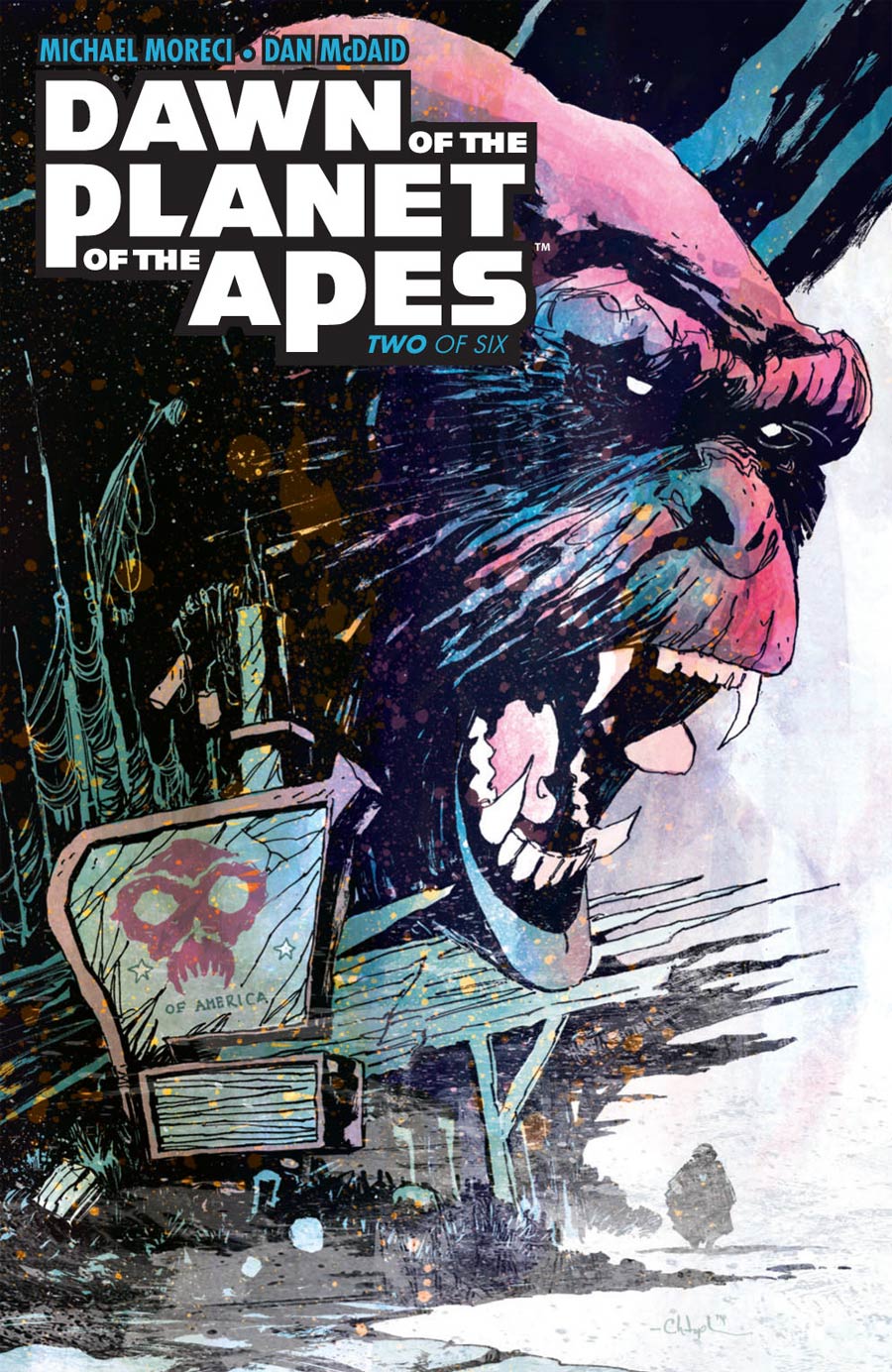 Dawn Of The Planet Of The Apes #2 Cover A Regular Christopher Mitten Cover
