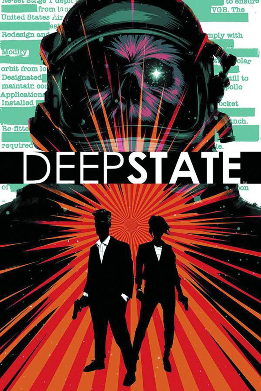 Deep State #1 Cover C DF Signed By Justin Jordan