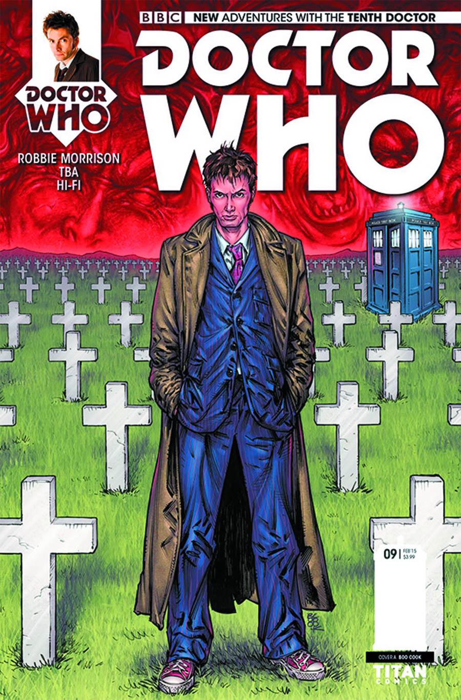 Doctor Who 10th Doctor #9 Cover A Regular Boo Cook Cover