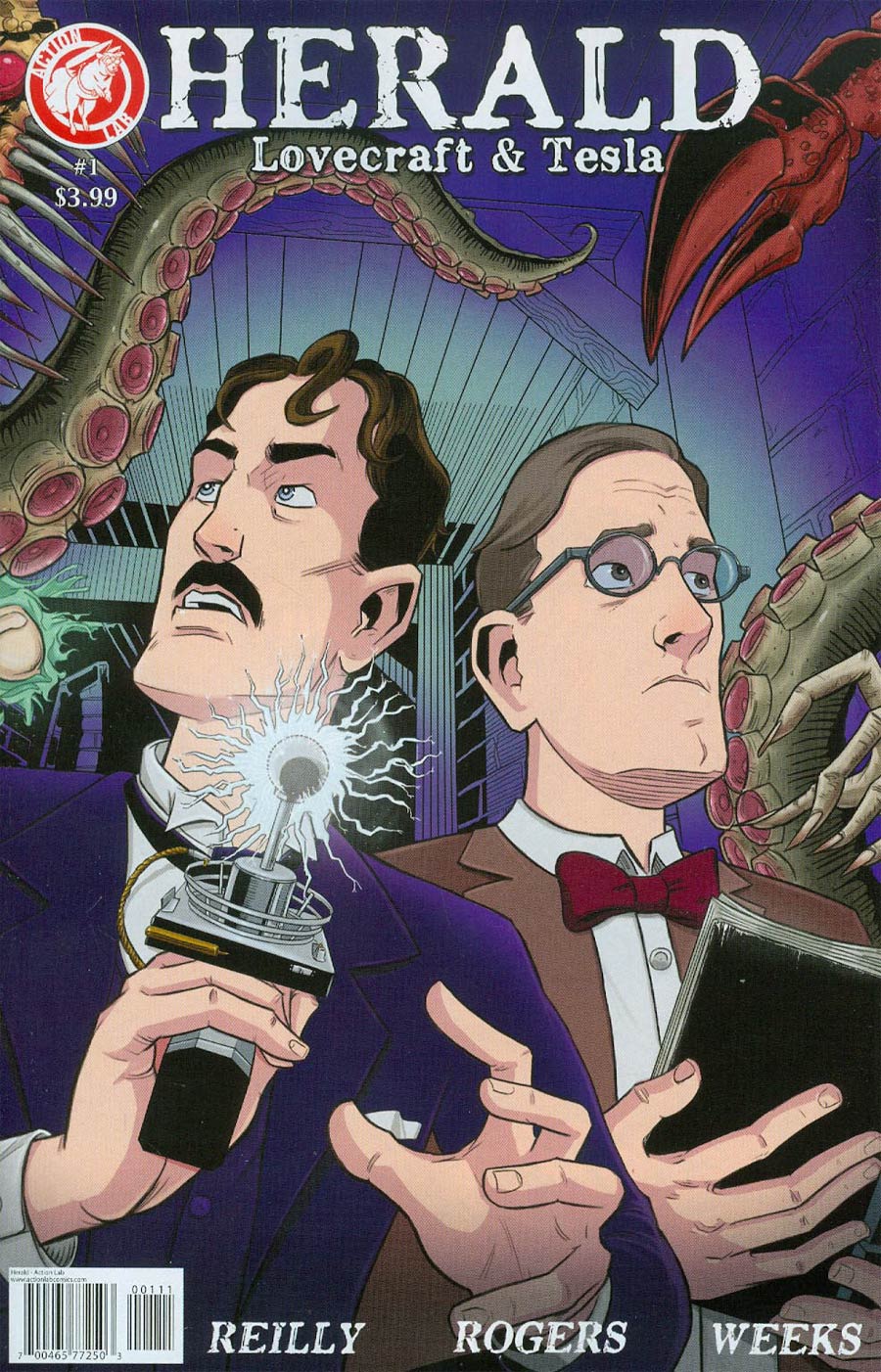 Herald Lovecraft & Tesla #1 Cover A Regular Tom Rogers Cover