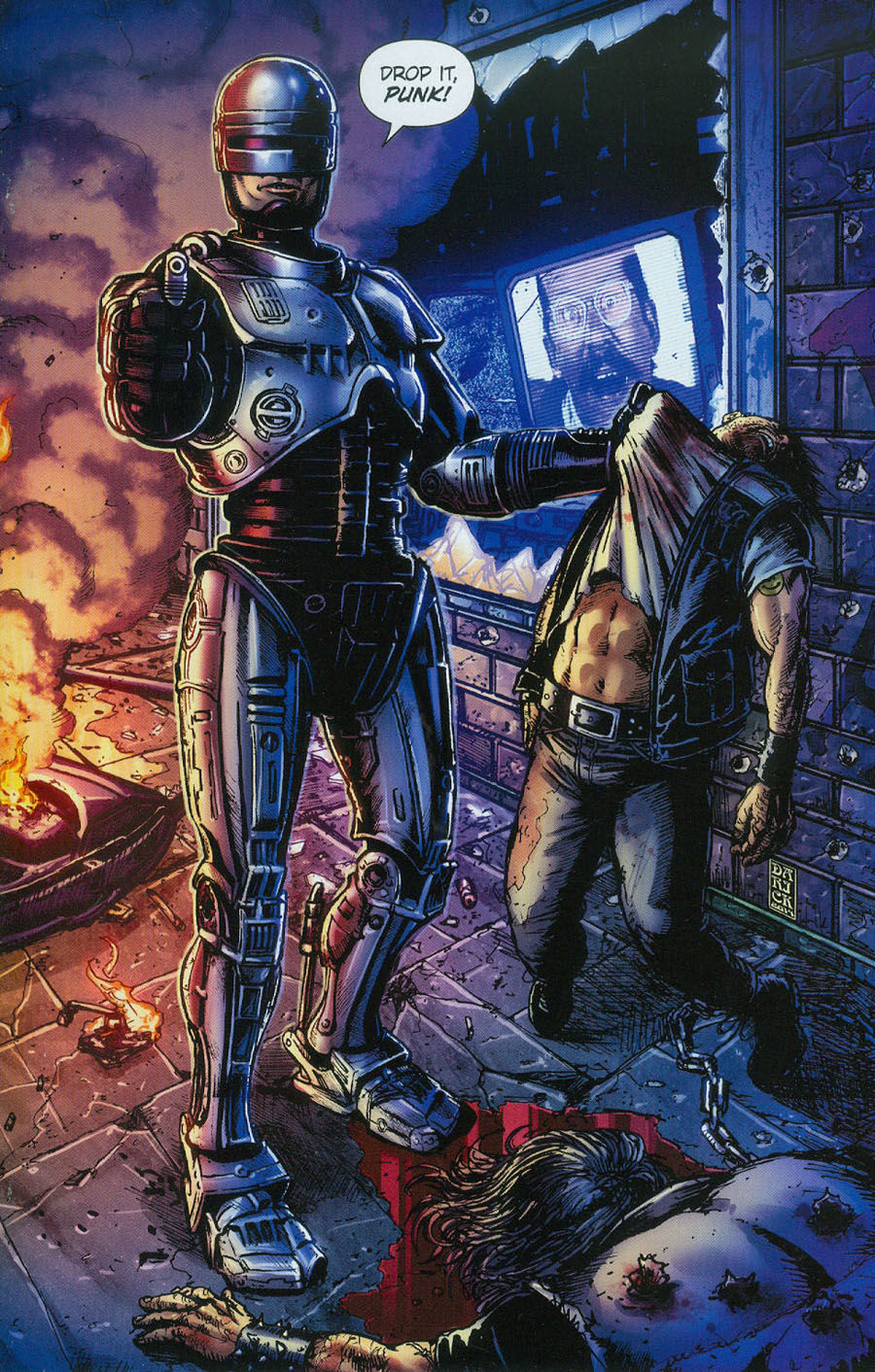 Robocop 2014 #1 Cover D SDCC Exclusive Darick Robertson Variant Cover