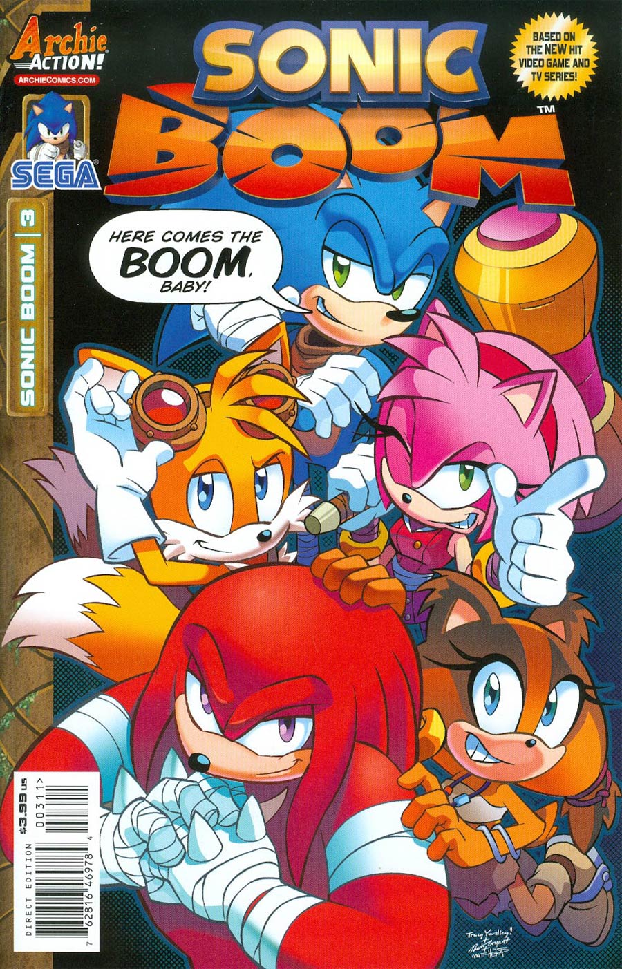 Sonic Boom #3 Cover A Regular Patrick Spaz Spaziante Cover