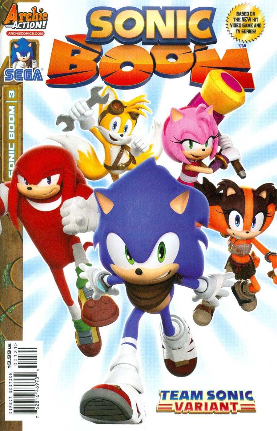 Sonic Boom #3 Cover B Variant Team Sonic Cover
