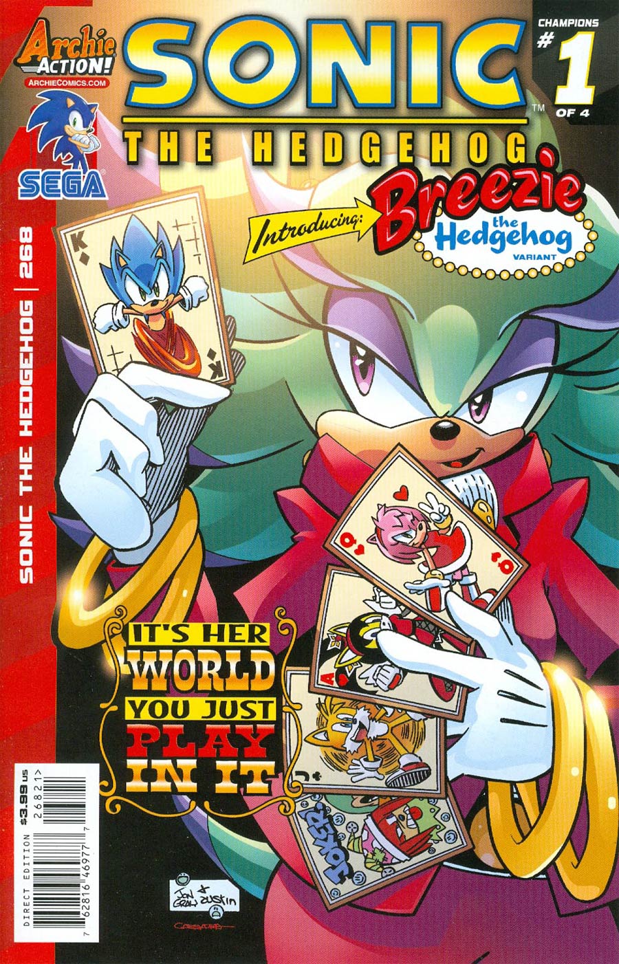 Sonic The Hedgehog Vol 2 #268 Cover B Variant Breezie The Hedgehog Cover