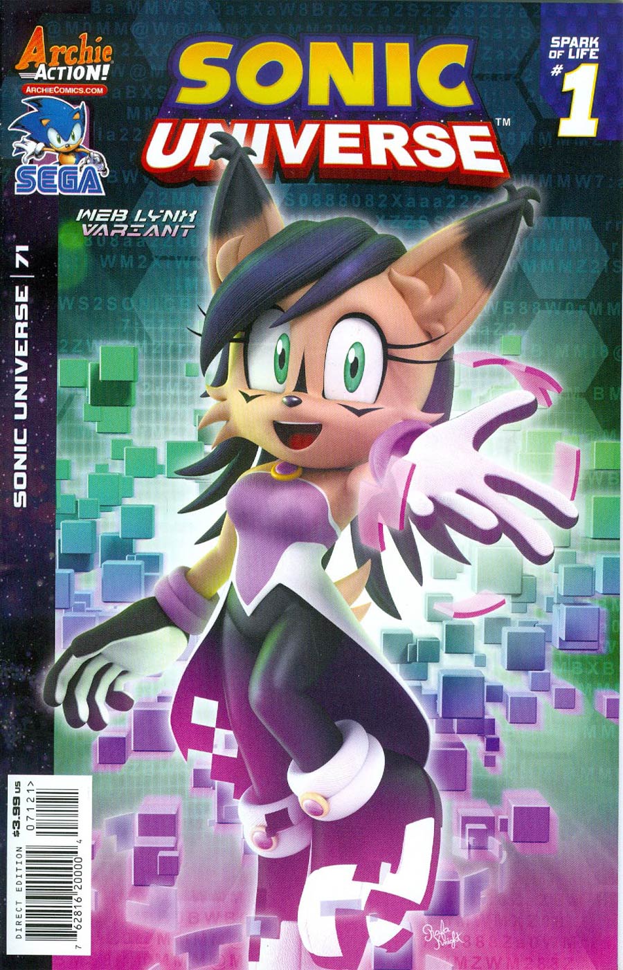 Sonic Universe #71 Cover B Variant Web Lynx Cover
